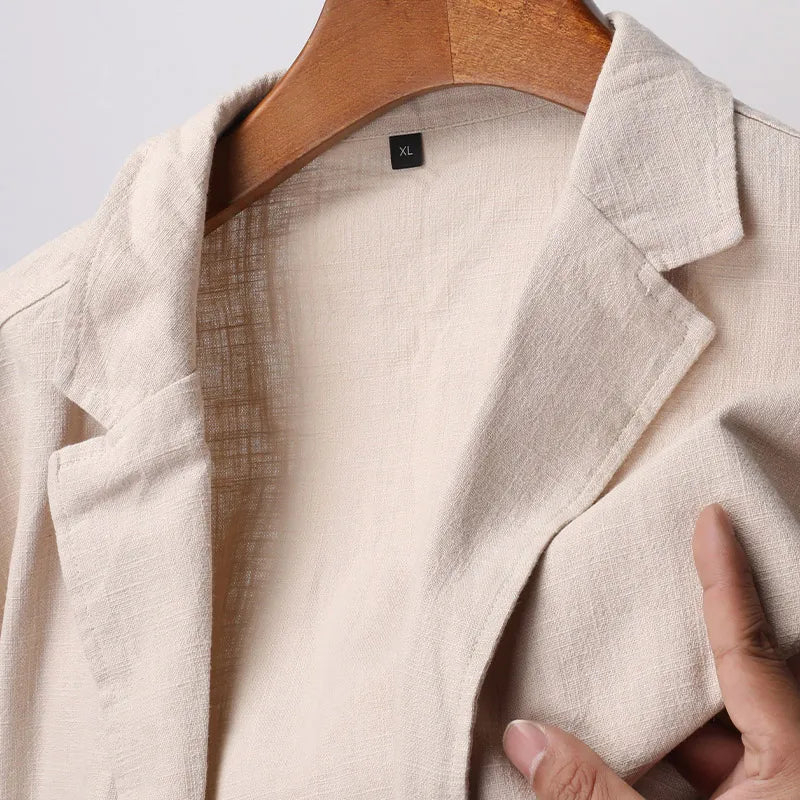 Men's Casual Linen Blazer Jacket | Slim Fit