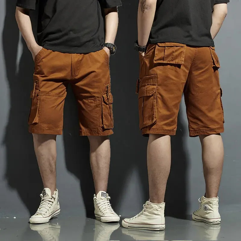 Men's Casual Relaxed Fit Cargo Shorts | Multi-Pocket