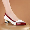 Women's Slip-On Pointed Toe Pumps | Block Heel