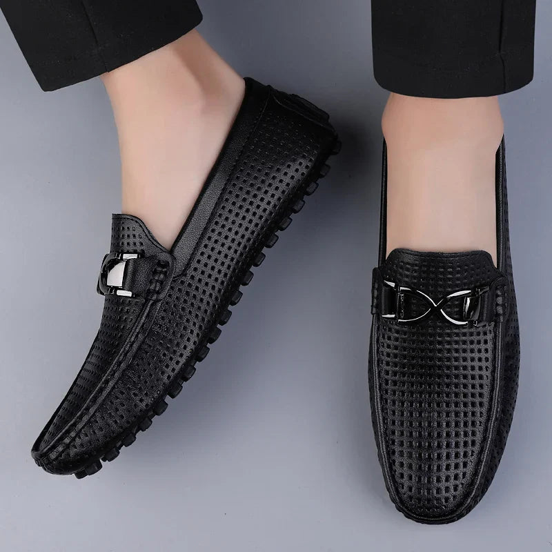 Men's Summer Casual Hollow-Out Loafers | Slip-On