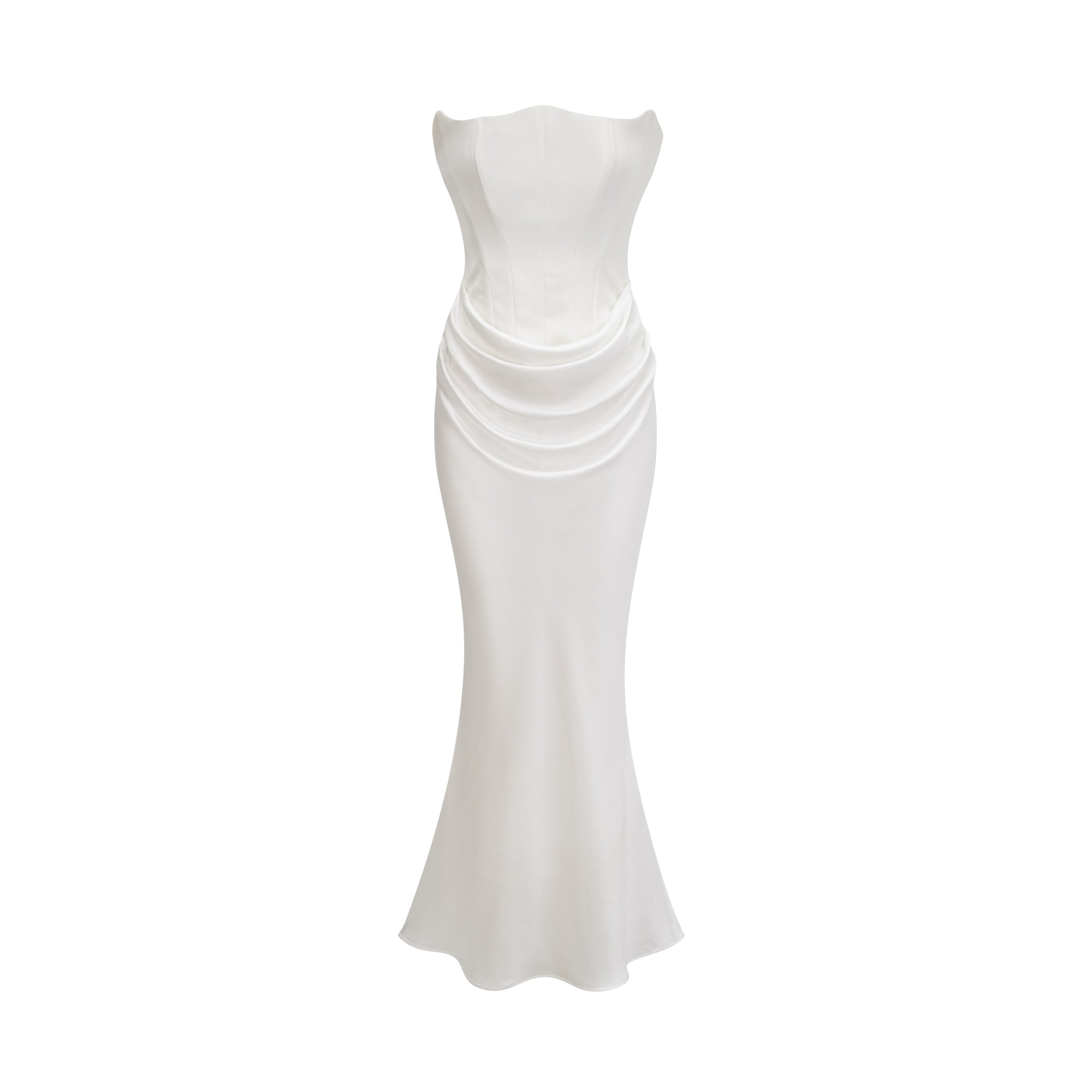 Strapless Draped Maxi Dress for Women - Matilde