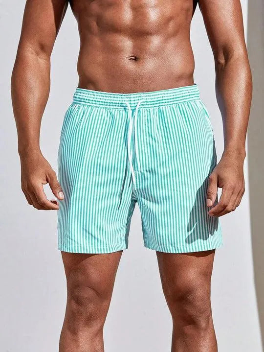 Men's Striped Swim Trunks | Summer Collection