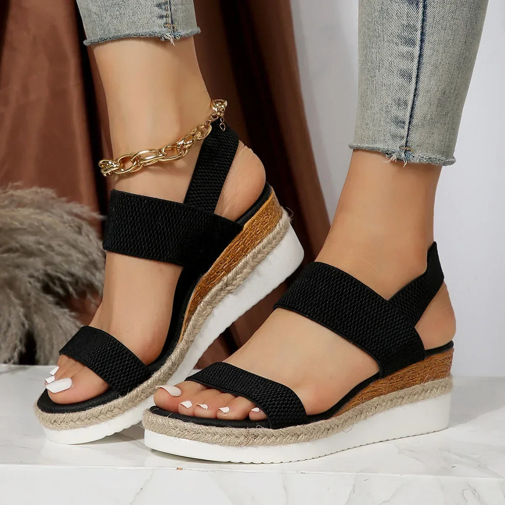 Women's Platform Wedge Sandals | Open Toe Espadrilles
