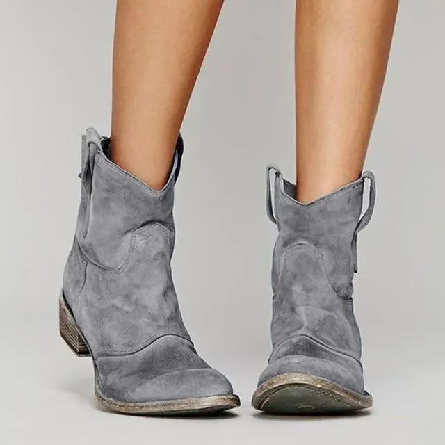Vintage Women's Cowboy Ankle Boots