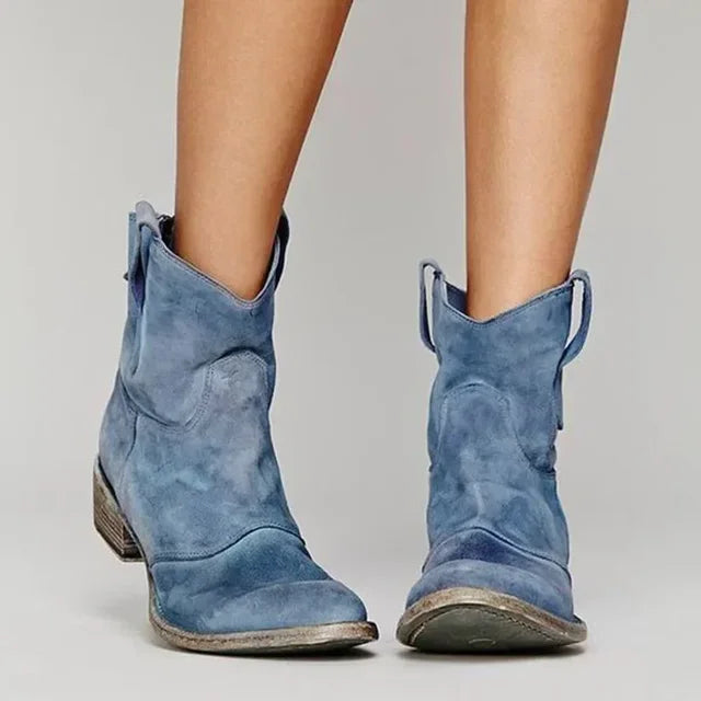 Vintage Women's Cowboy Ankle Boots
