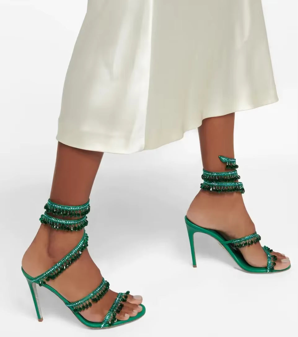 High Heeled Stiletto Sandals for Women