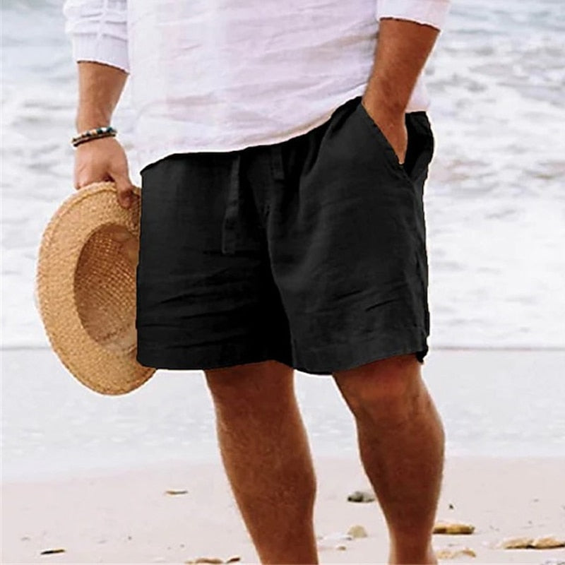 Men's Mid Rise Summer Shorts with Drawstring