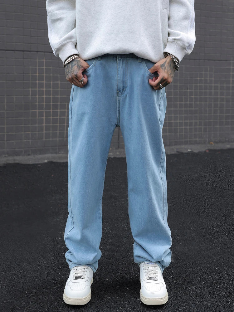 Men's Retro Streetwear Baggy Jeans | Wide-Leg