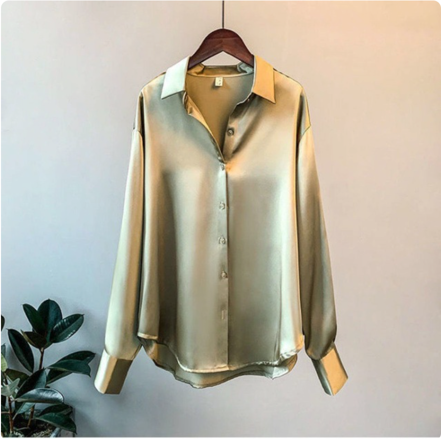 Women's Oversized Casual Long Sleeve Blouse