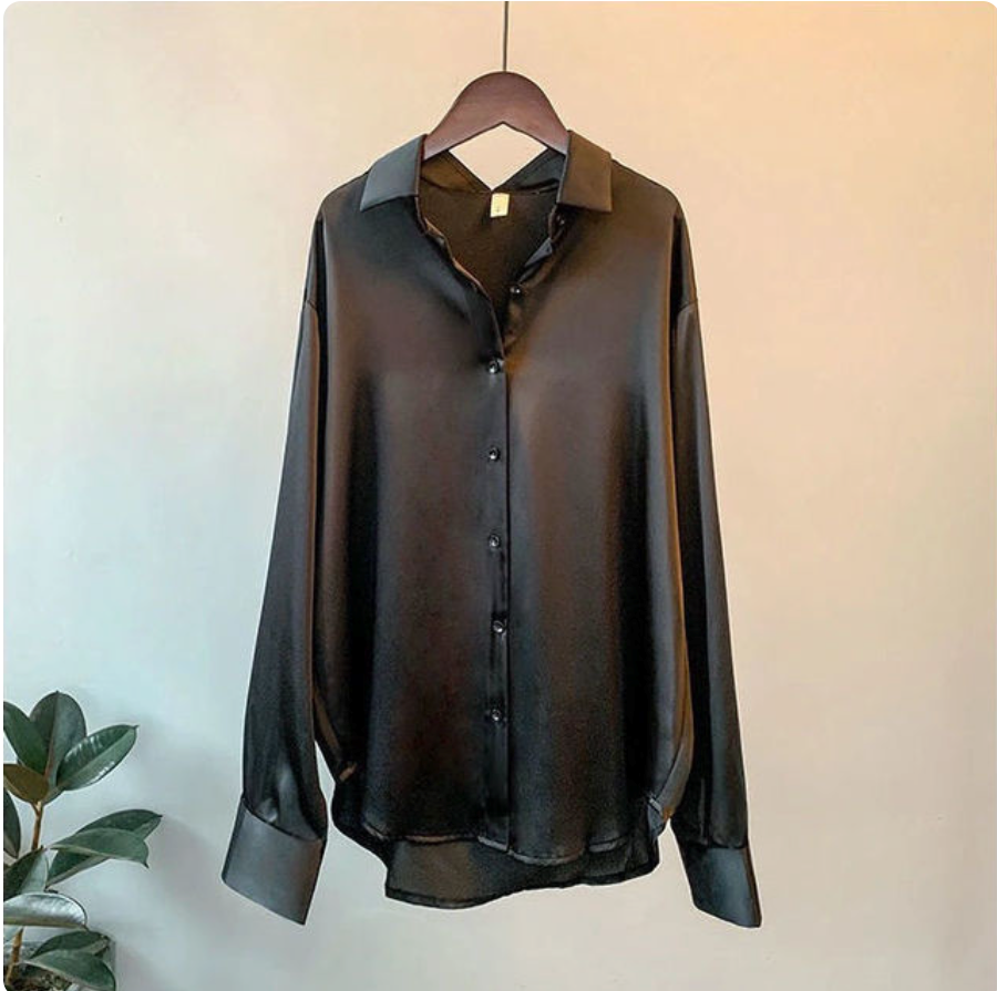Women's Oversized Casual Long Sleeve Blouse