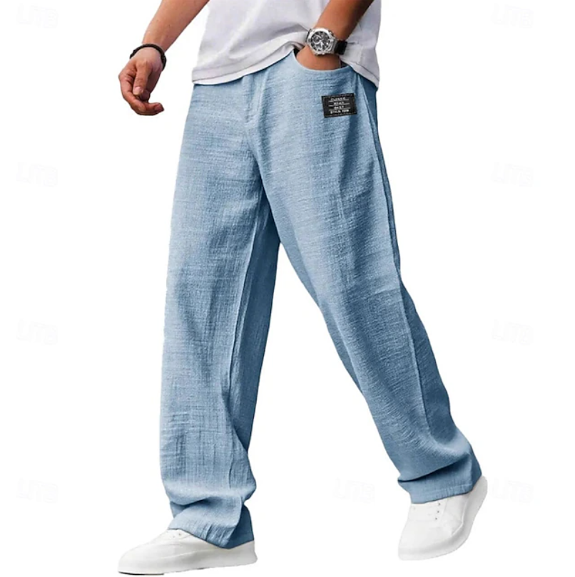 Men's Casual Loose Fit Pants | with Pockets
