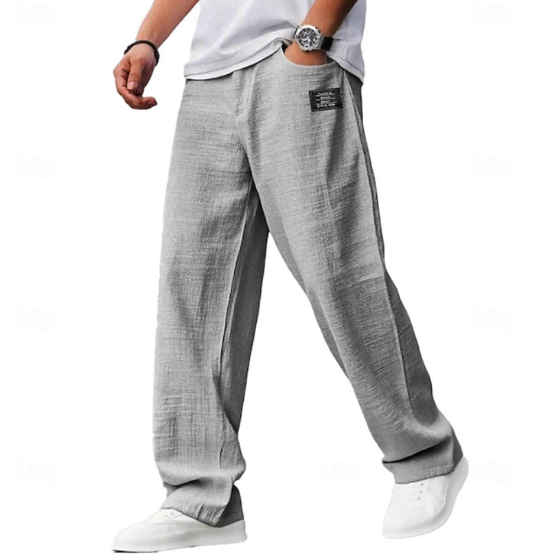 Men's Casual Loose Fit Pants | with Pockets