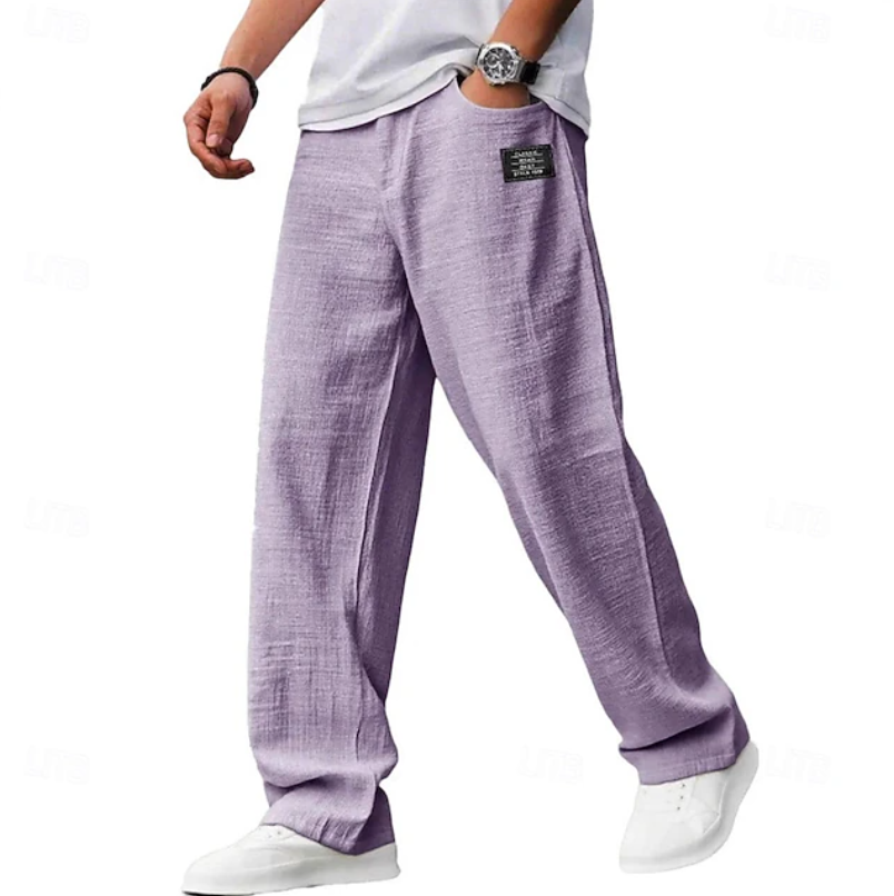 Men's Casual Loose Fit Pants | with Pockets