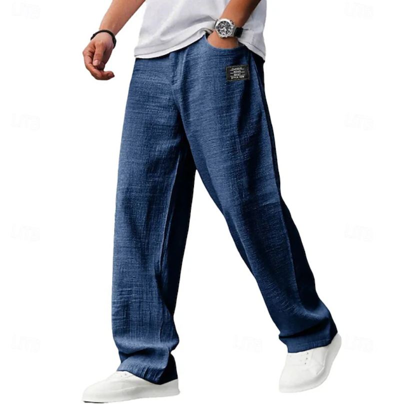 Men's Casual Loose Fit Pants | with Pockets