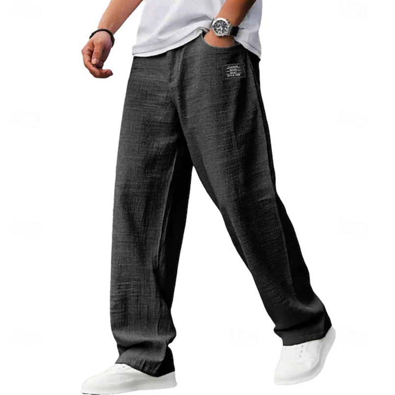 Men's Casual Loose Fit Pants | with Pockets