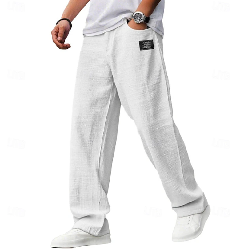 Men's Casual Loose Fit Pants | with Pockets