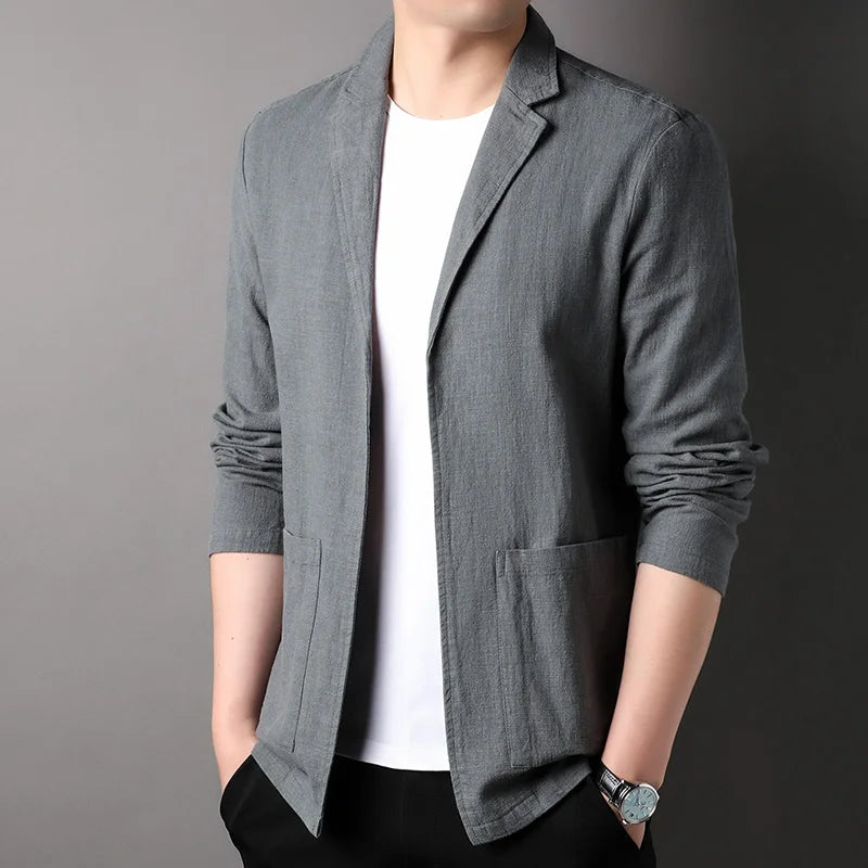 Men's Casual Linen Blazer Jacket | Slim Fit