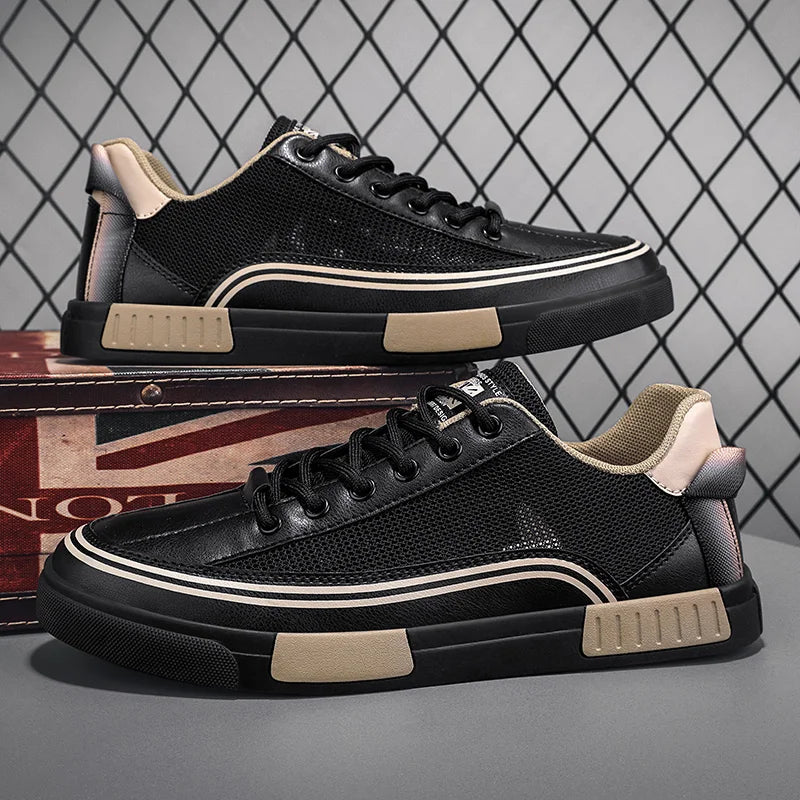 Men’s Casual Color Block Sneakers | Low-Top