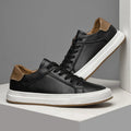 Men's Minimalist Low-Top Casual Sneakers | Lace-Up Closure