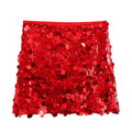 Glittery High-Waisted Mini Skirt for Women