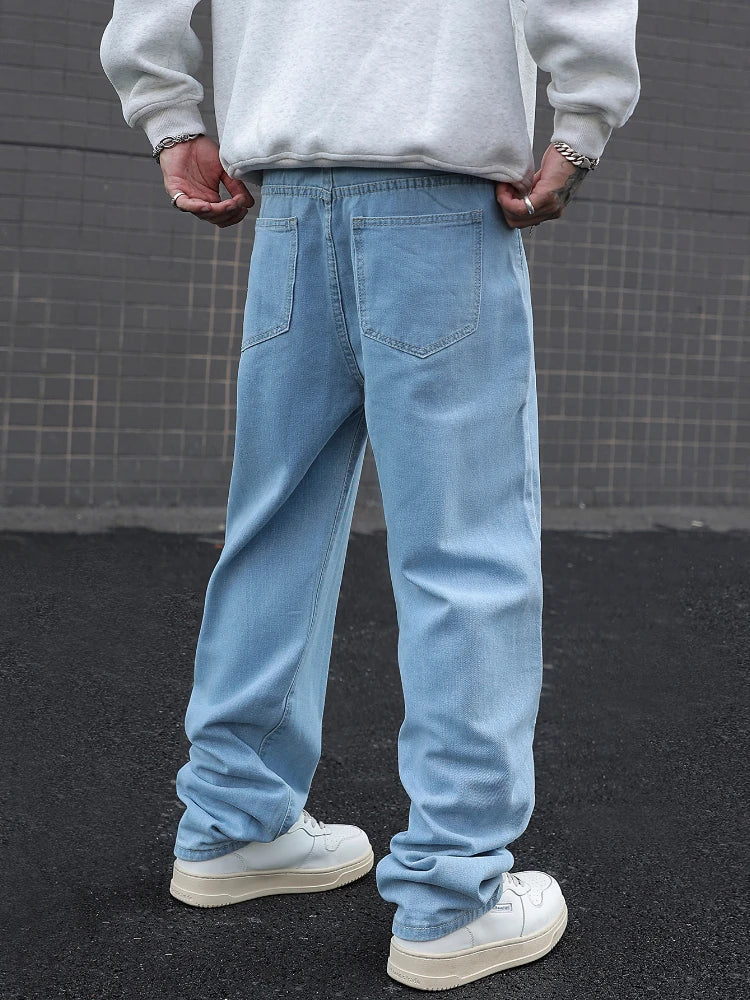 Men's Retro Streetwear Baggy Jeans | Wide-Leg