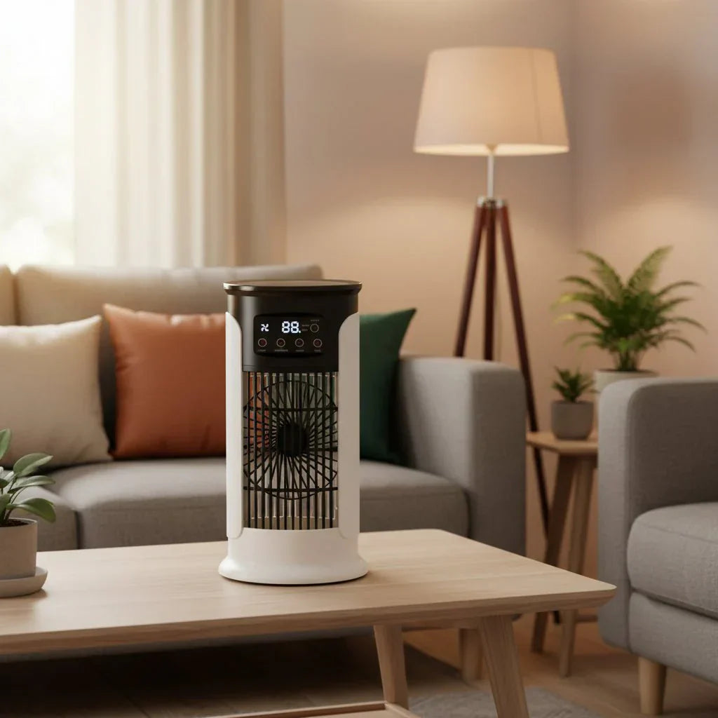 Multi-Functional 3-in-1 Portable Air Cooler with Humidifier and LED Night Light