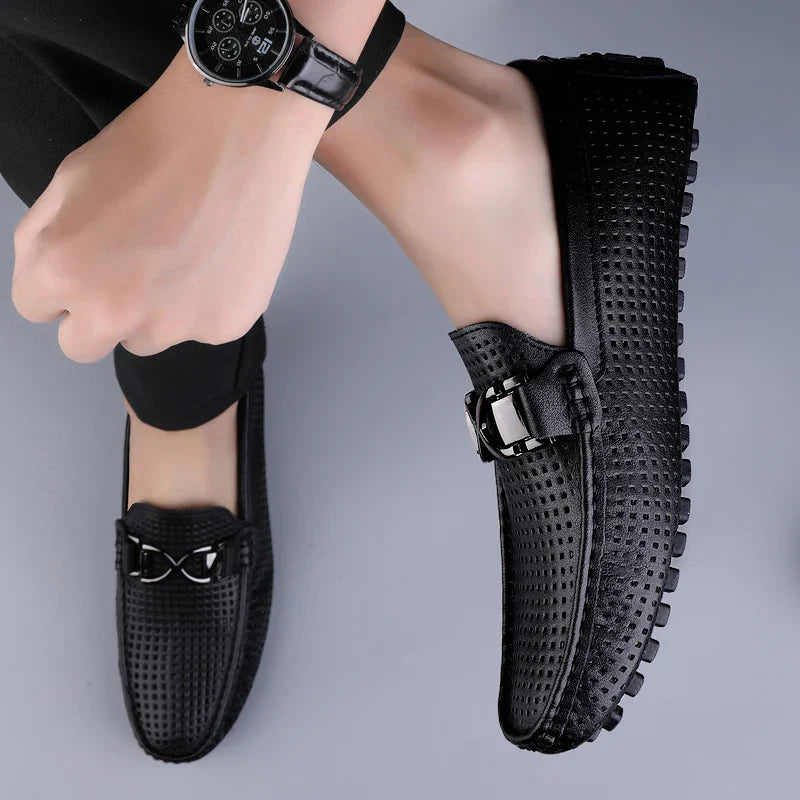 Men's Summer Casual Hollow-Out Loafers | Slip-On
