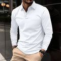 Men's Long Sleeve Polo Shirt | Versatile for Casual and Business Attire