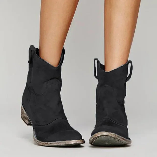 Vintage Women's Cowboy Ankle Boots