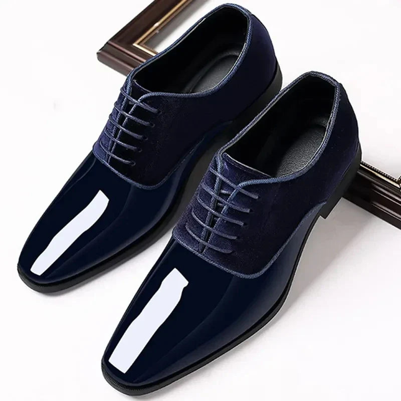 Men's Glossy Formal Oxford Shoes | Lace-Up