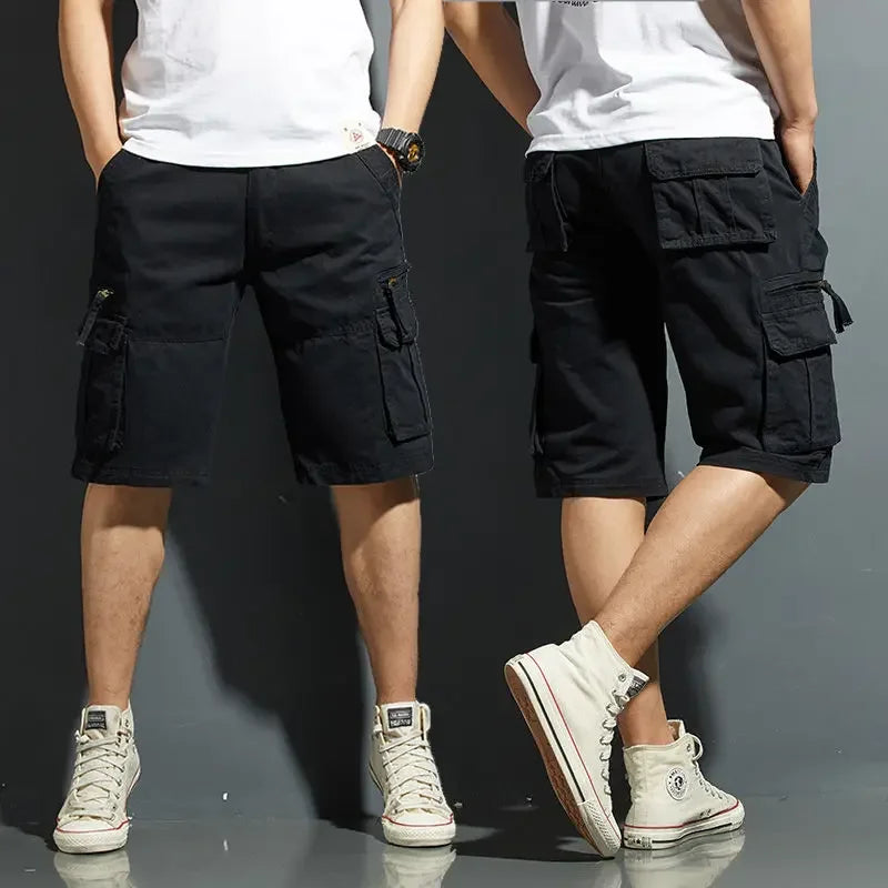 Men's Casual Relaxed Fit Cargo Shorts | Multi-Pocket