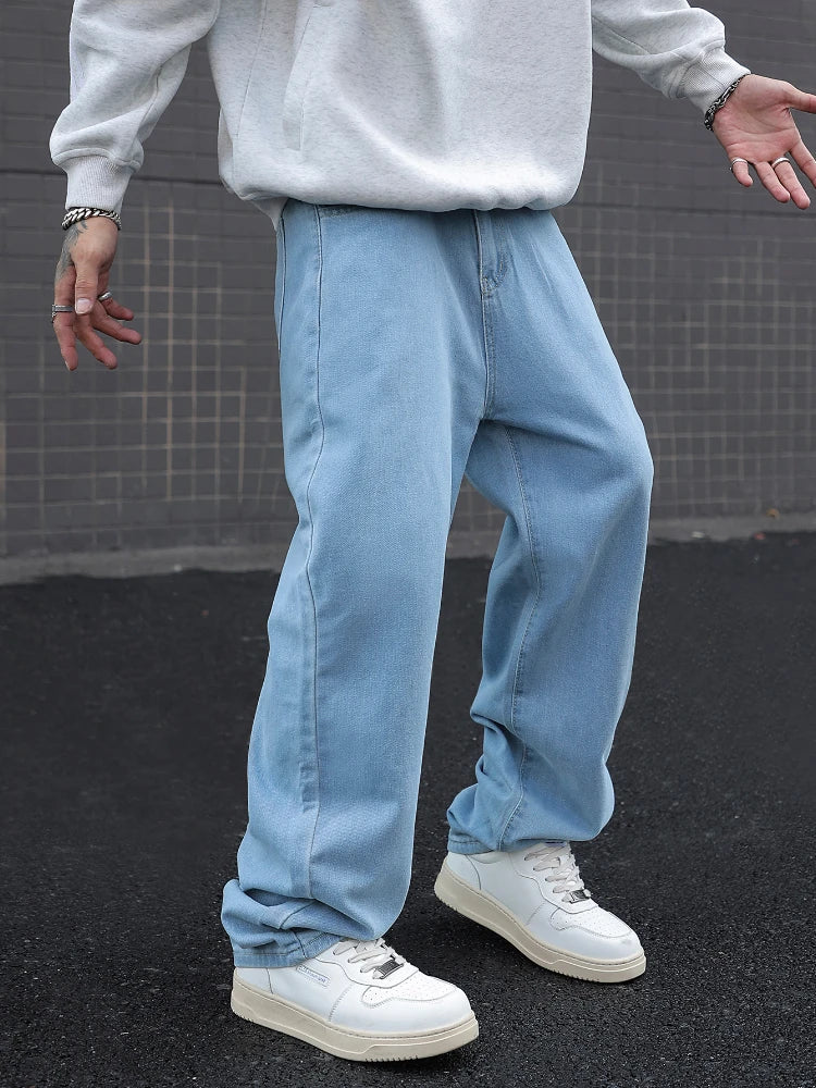 Men's Retro Streetwear Baggy Jeans | Wide-Leg