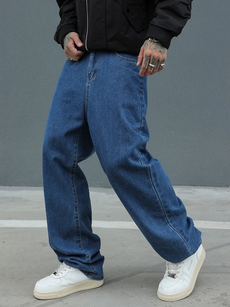 Men's Retro Streetwear Baggy Jeans | Wide-Leg