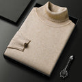 Men's Winter Knit Turtleneck Sweater | Long Sleeve