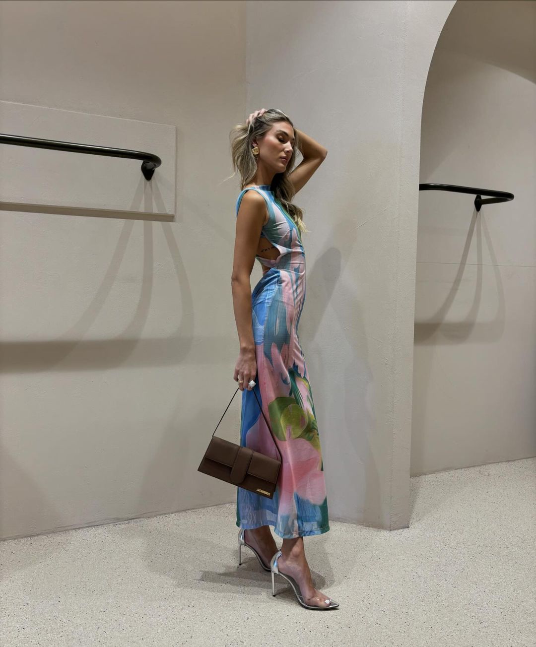 Multicolor Floral Print Maxi Dress for Women - Giuliana