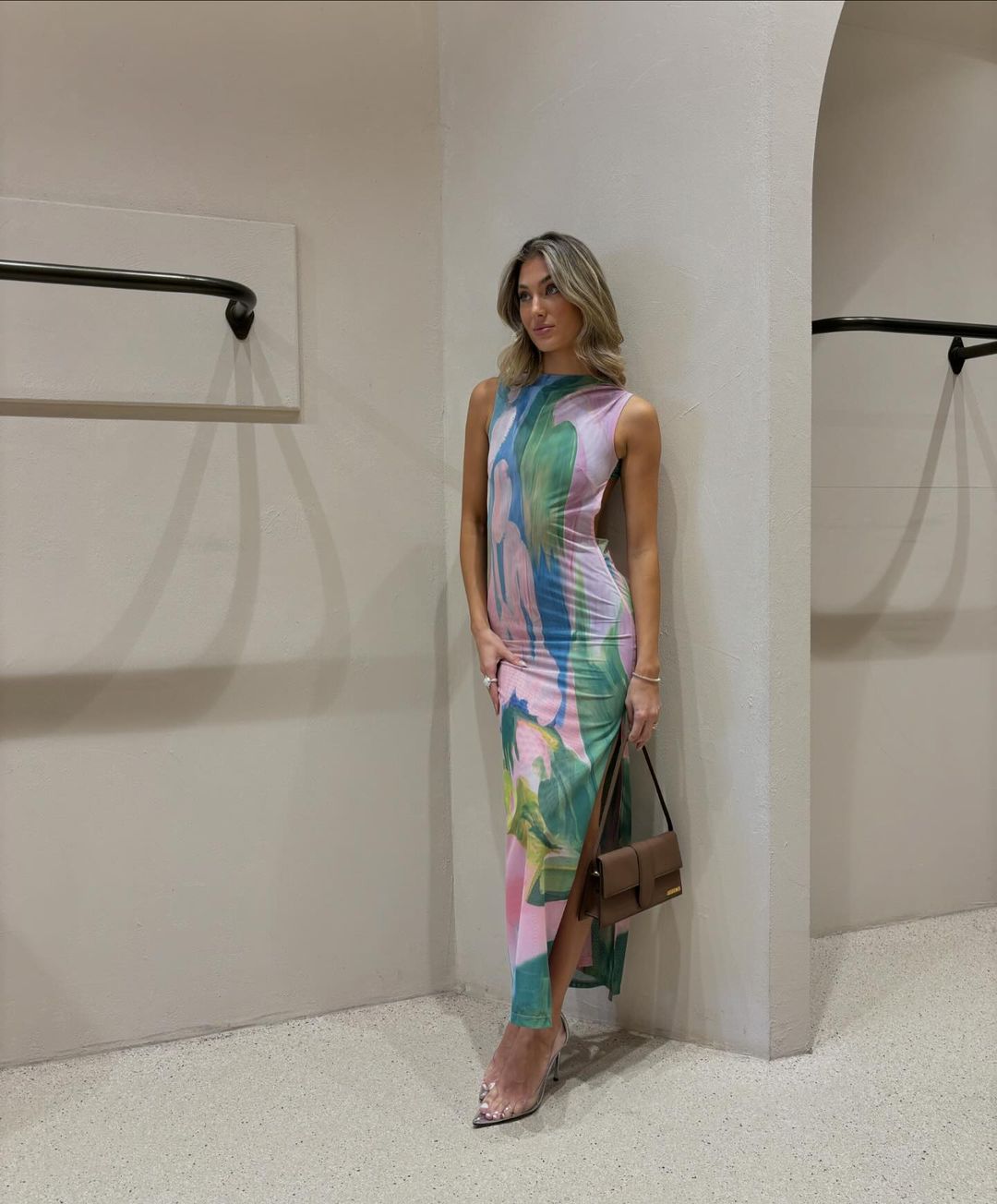 Multicolor Floral Print Maxi Dress for Women - Giuliana