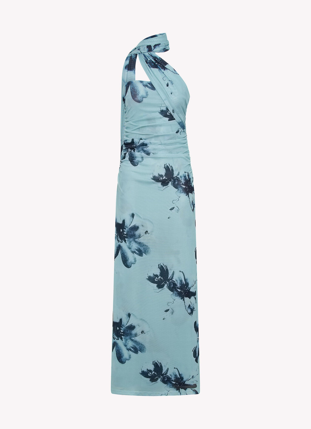 Maxi Dress - Blue Black Floral