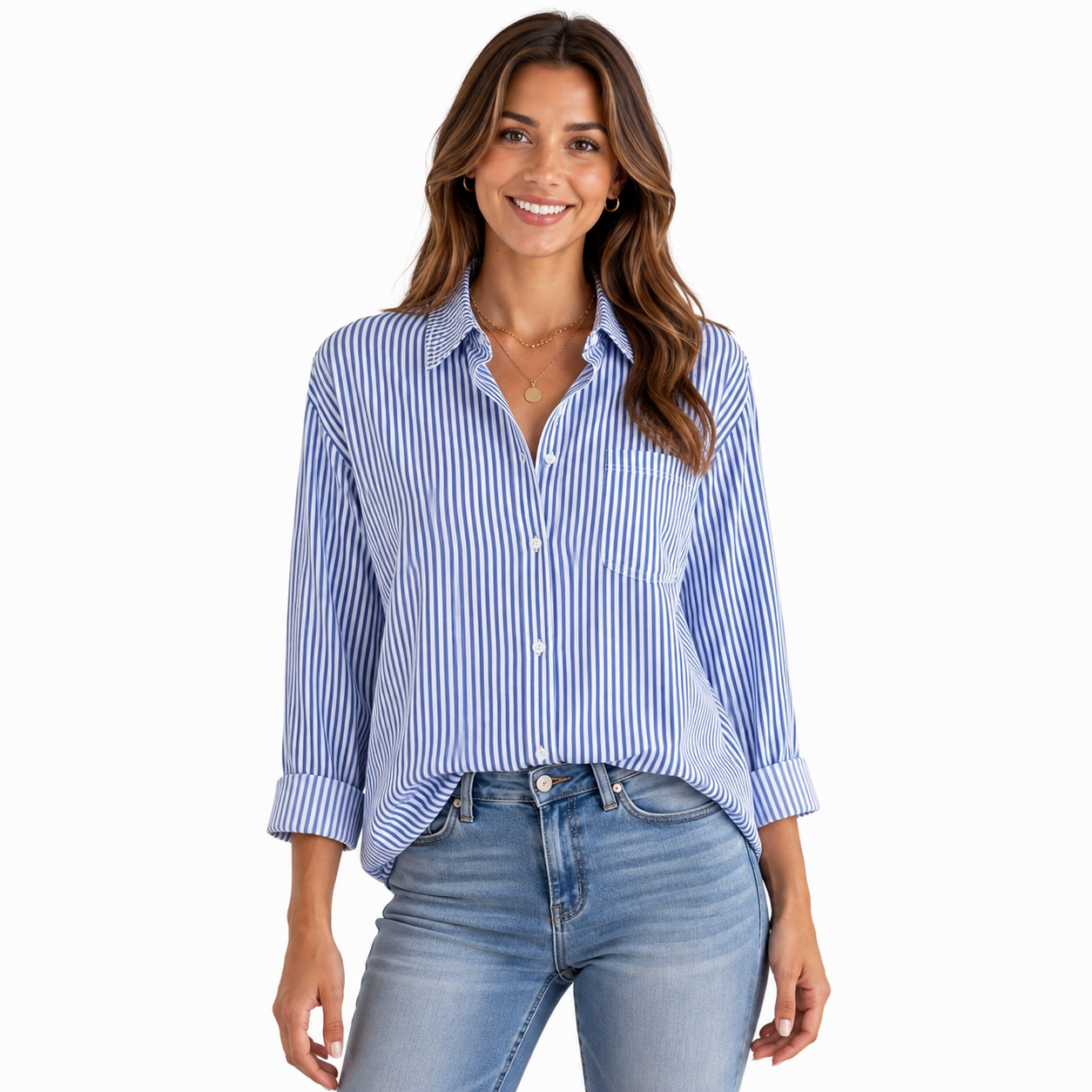 Striped Blouse for Women | Perfect for Commuting