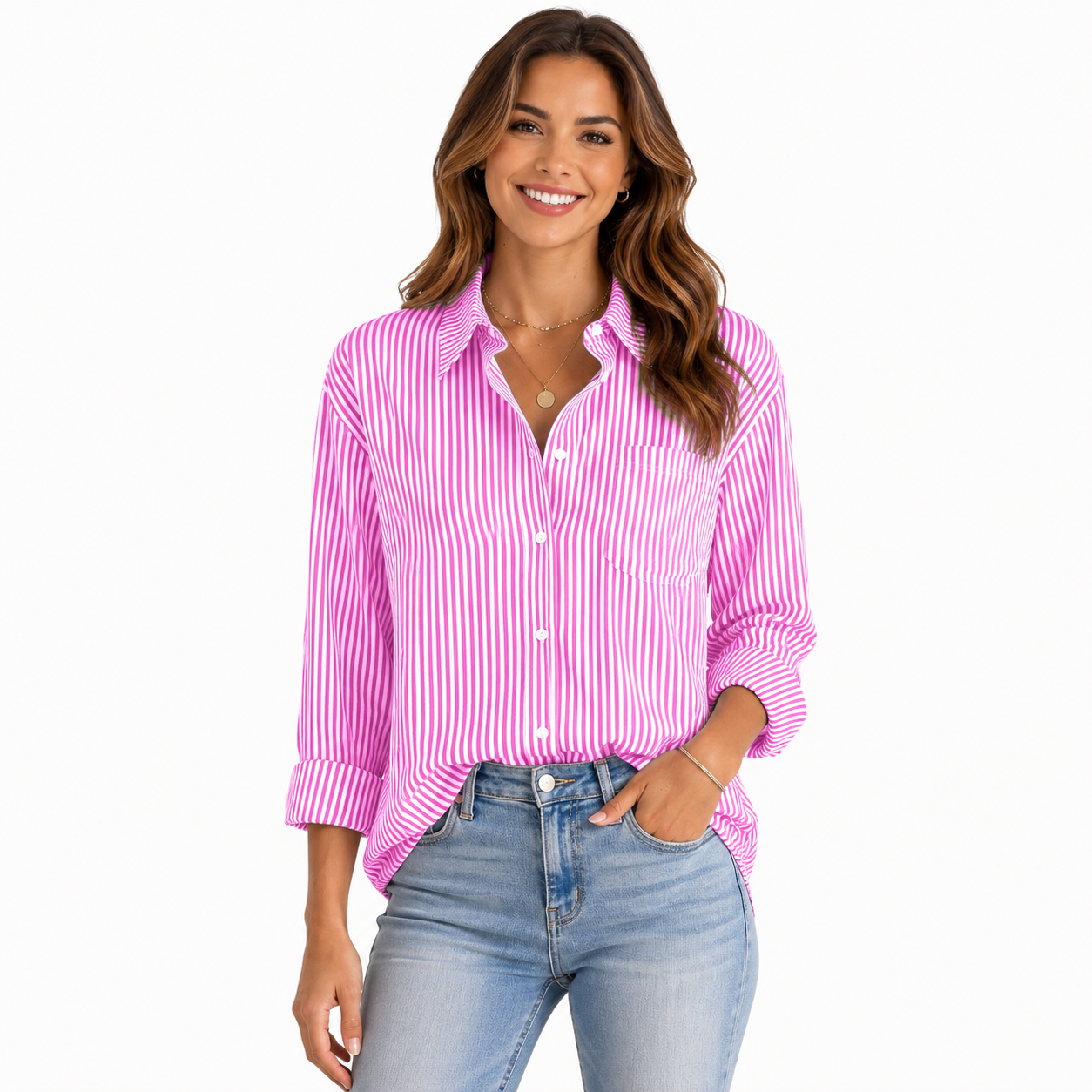 Striped Blouse for Women | Perfect for Commuting