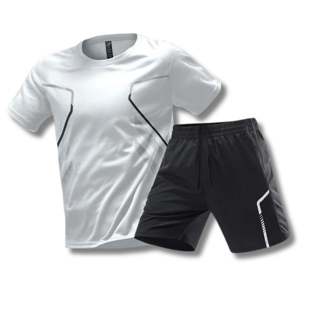 Men's Athletic Outfit | T-Shirt and Shorts
