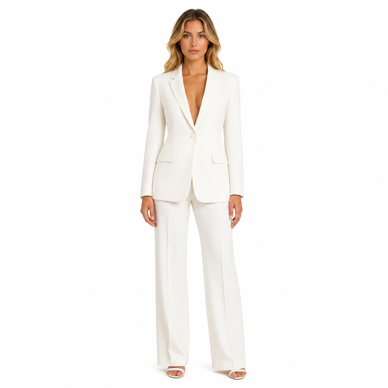 Tailored Long Women's Formal Suit Set