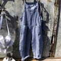 Women's Casual Loose Baggy Wide Leg Overalls | with Pockets