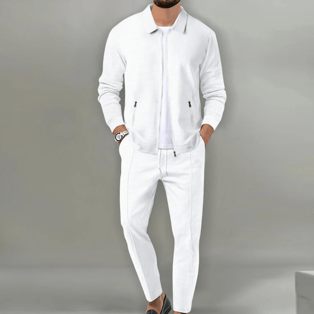 Men's Casual 2-Piece Co-ord Set | Zip-Up Jacket and Trousers
