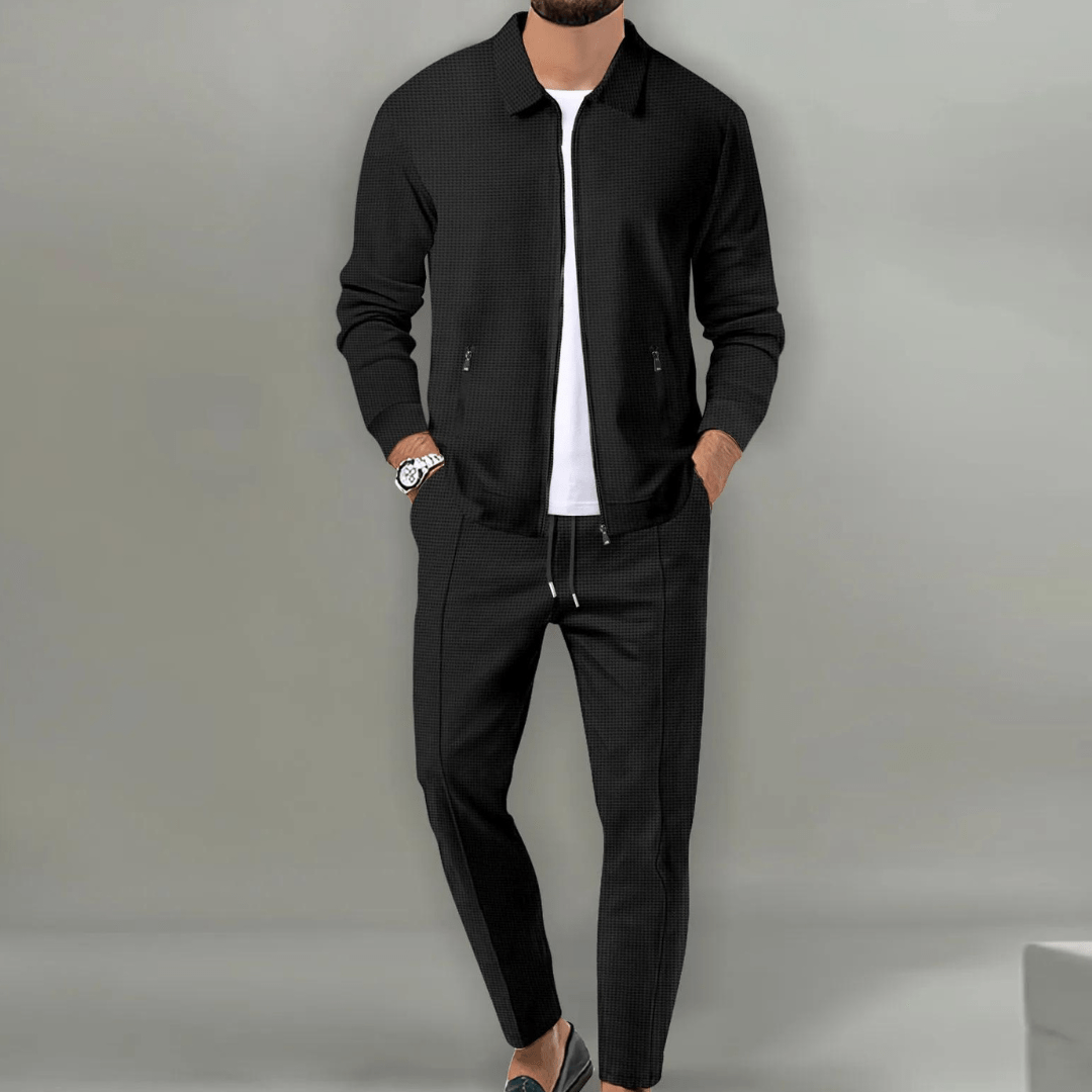 Men's Casual 2-Piece Co-ord Set | Zip-Up Jacket and Trousers