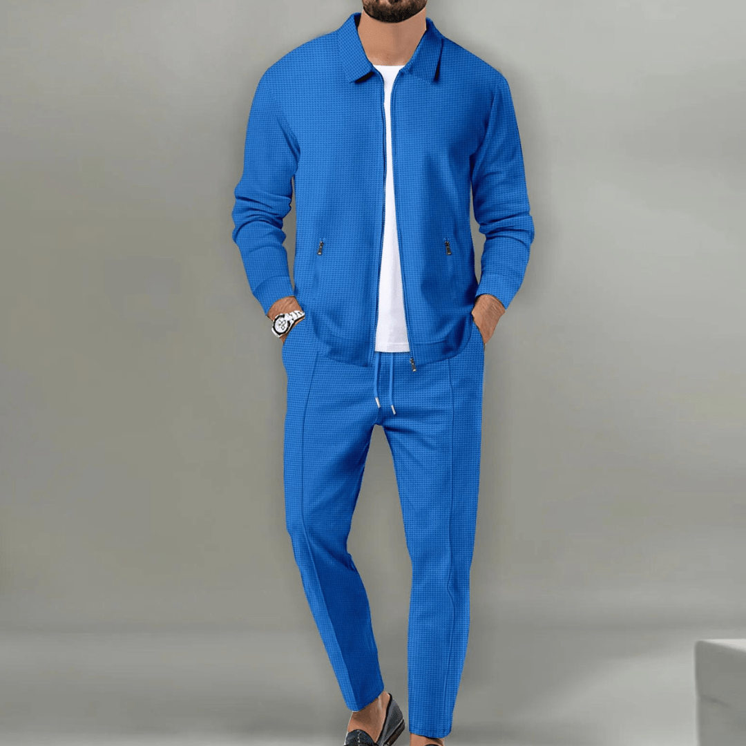 Men's Casual 2-Piece Co-ord Set | Zip-Up Jacket and Trousers