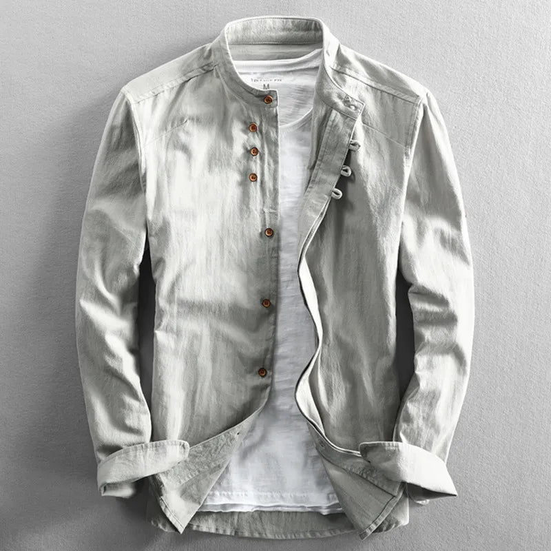 Men's Stylish Stand-Up Collar Shirt