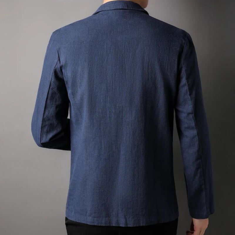 Men's Casual Linen Blazer Jacket | Slim Fit