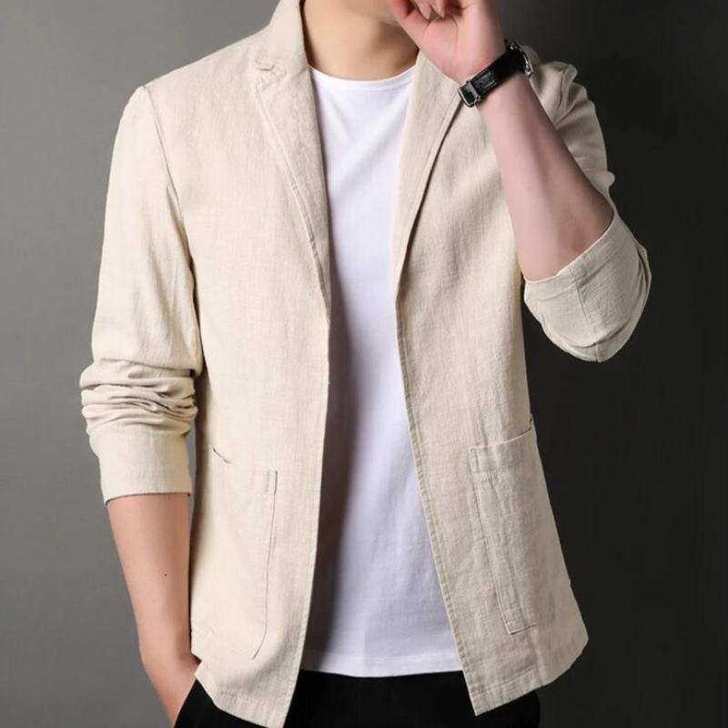 Men's Casual Linen Blazer Jacket | Slim Fit