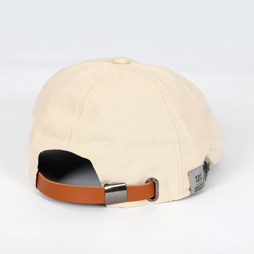 Men's Vintage Newsboy Style Flat Cap | with Adjustable Buckle