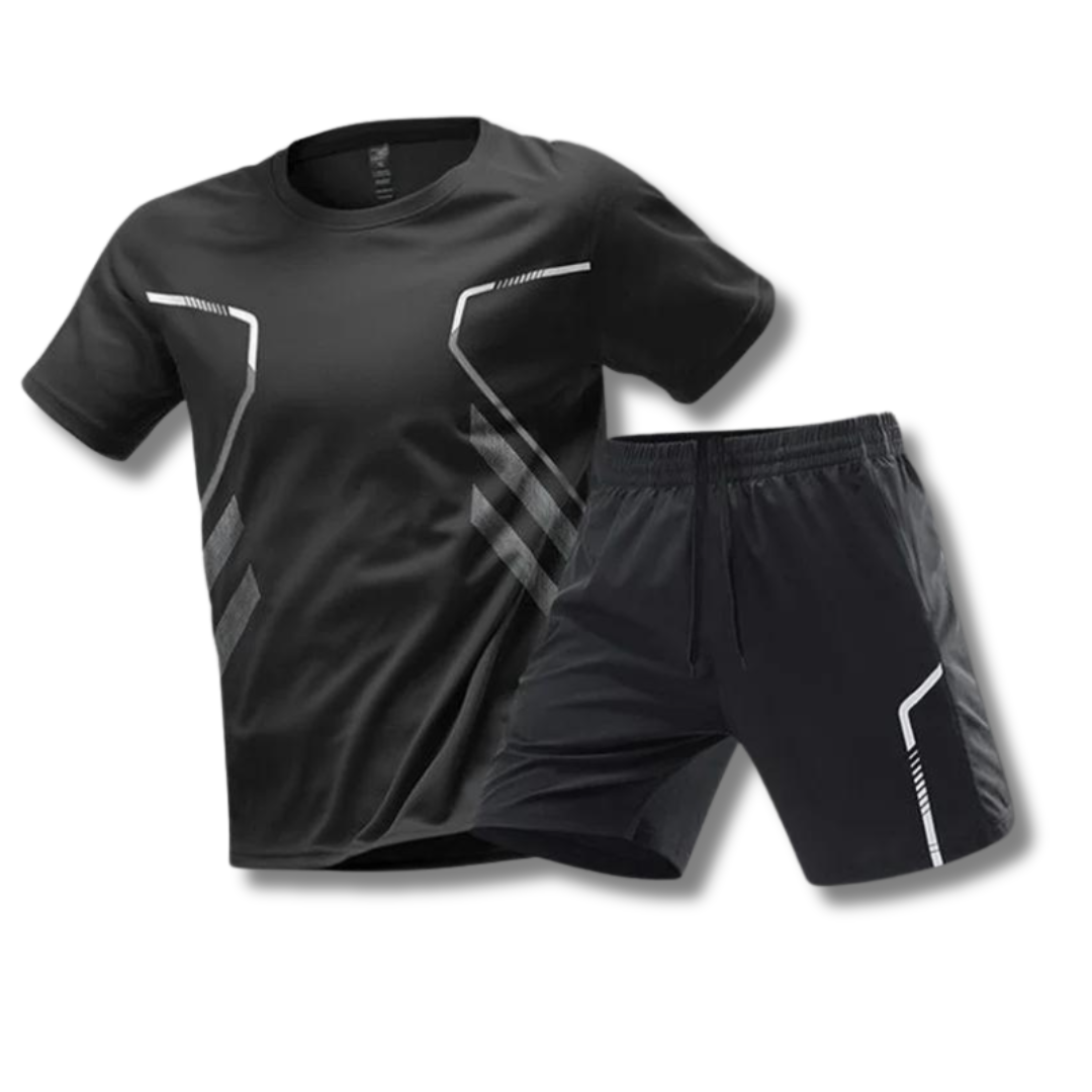 Men's Athletic Outfit | T-Shirt and Shorts